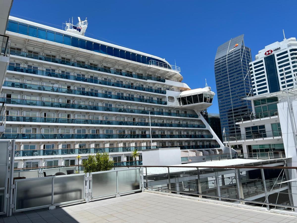 Waterfront Seaview Hotel Apartment - Same Building Block As Auckland Hilton Eksteriør billede
