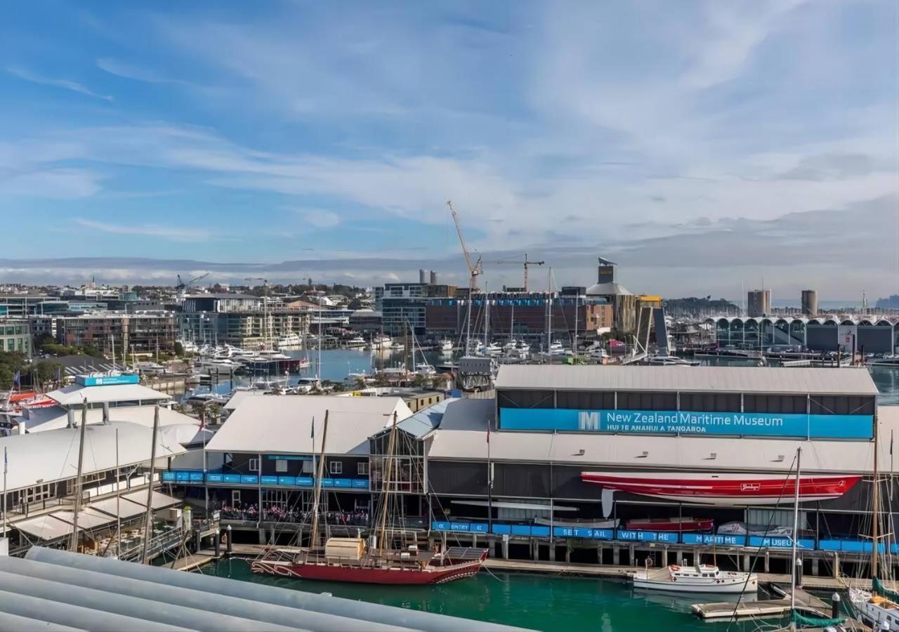 Waterfront Seaview Hotel Apartment - Same Building Block As Auckland Hilton Eksteriør billede