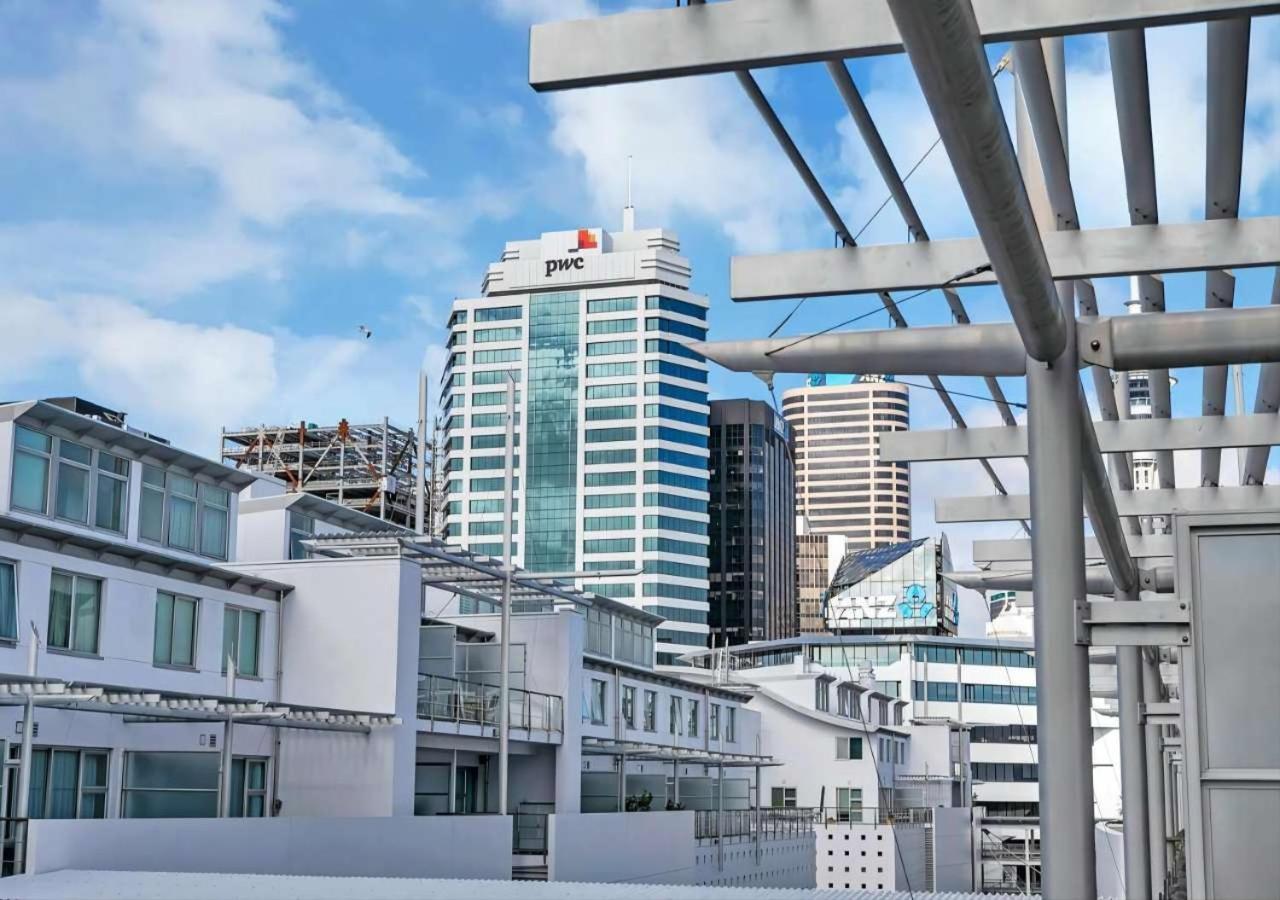 Waterfront Seaview Hotel Apartment - Same Building Block As Auckland Hilton Eksteriør billede