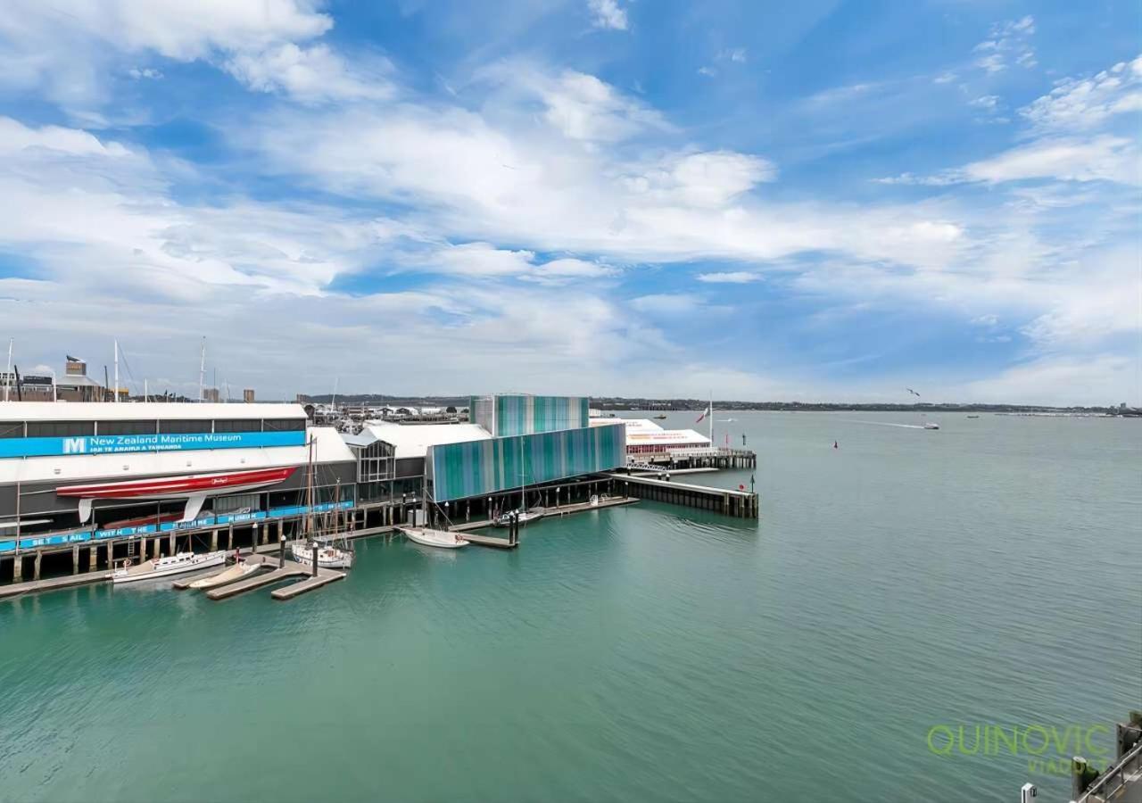 Waterfront Seaview Hotel Apartment - Same Building Block As Auckland Hilton Eksteriør billede