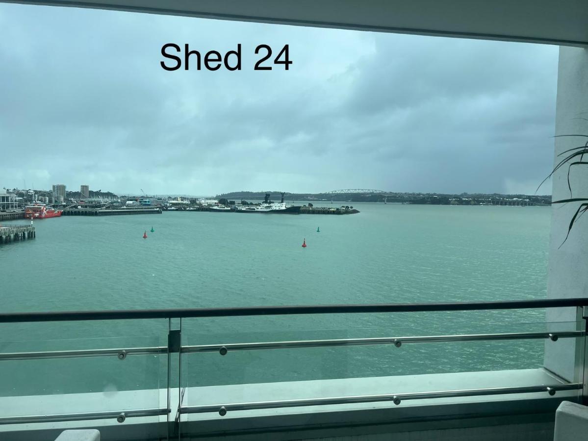 Waterfront Seaview Hotel Apartment - Same Building Block As Auckland Hilton Eksteriør billede