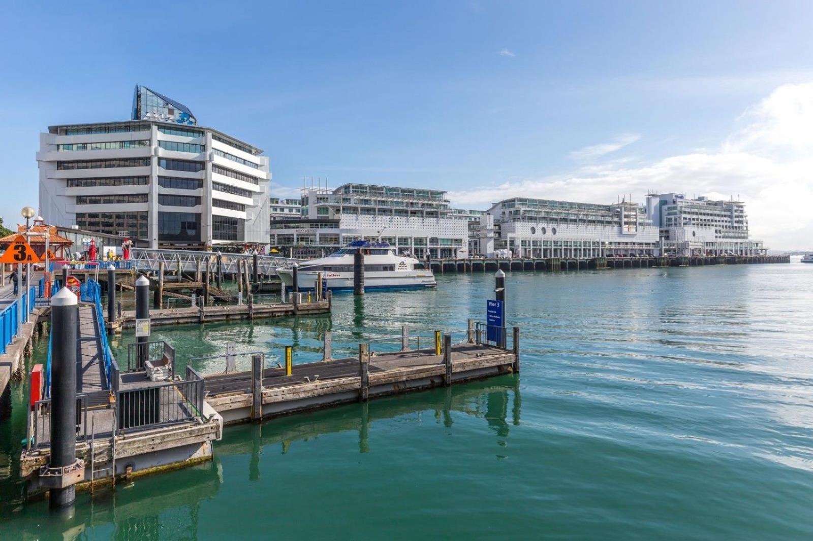 Waterfront Seaview Hotel Apartment - Same Building Block As Auckland Hilton Eksteriør billede