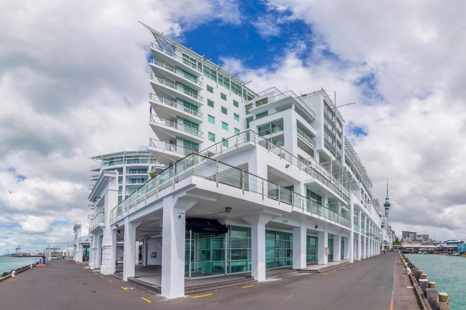 Waterfront Seaview Hotel Apartment - Same Building Block As Auckland Hilton Eksteriør billede